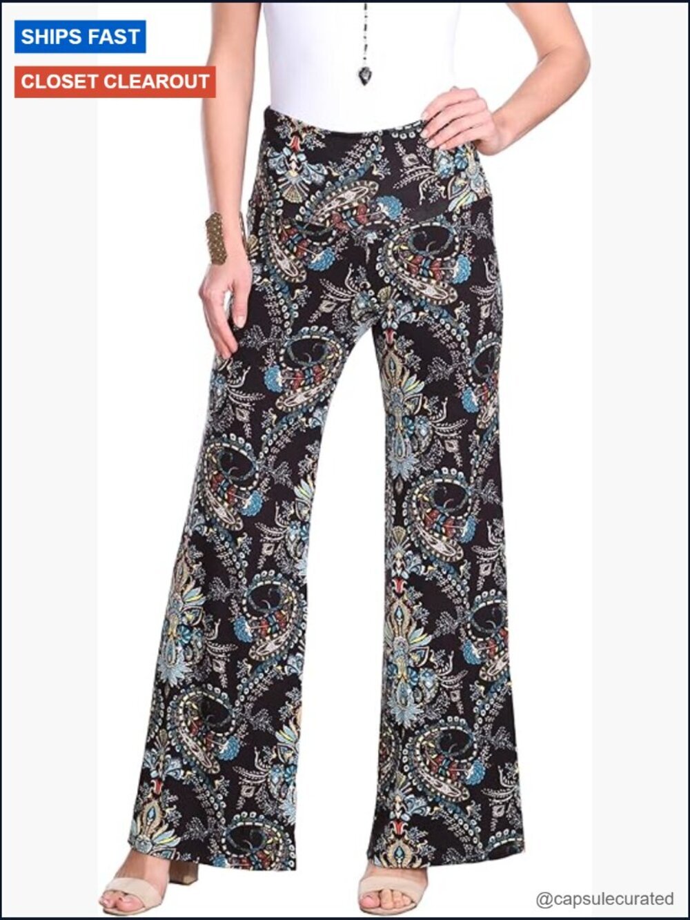Wide Leg Palazzo Lounge Pants Flowy Bootcut Casual Pants